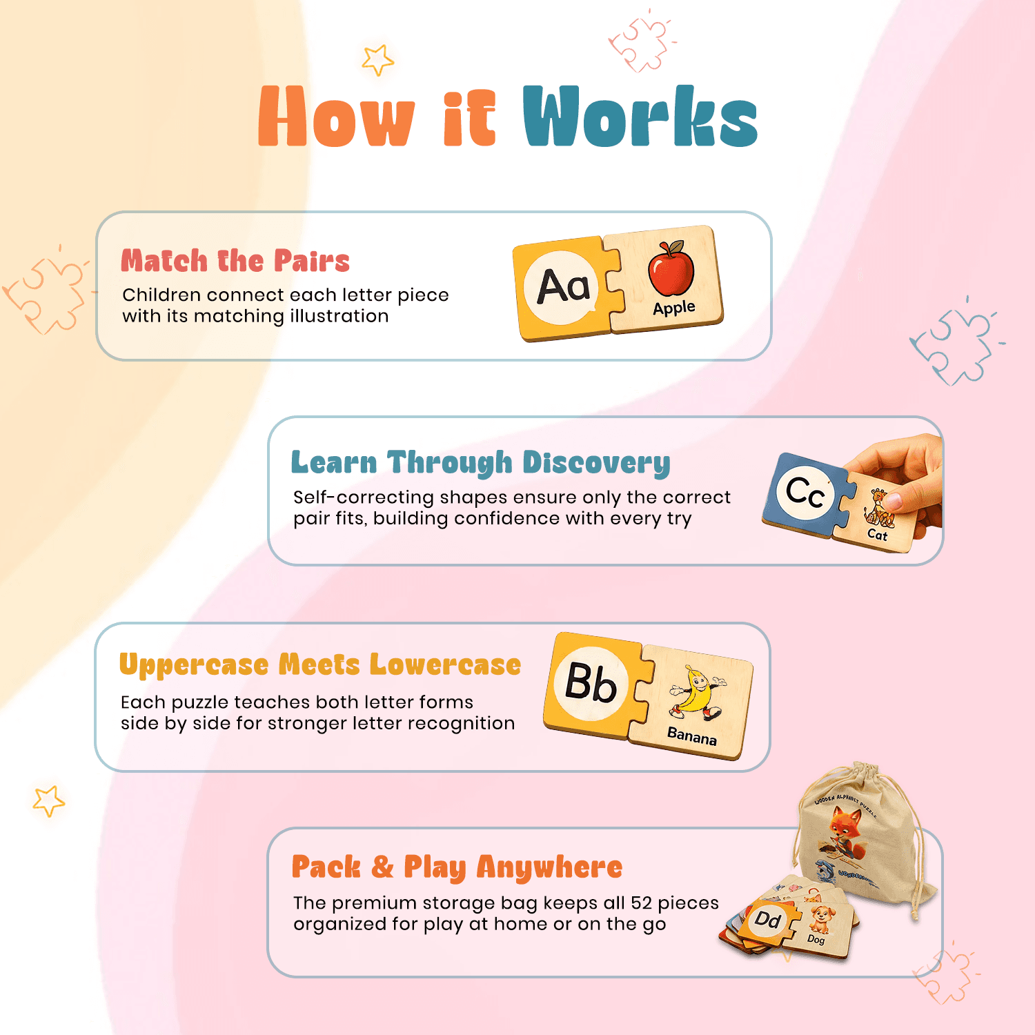 ABC Explorer Wooden Puzzle thumbnail 4