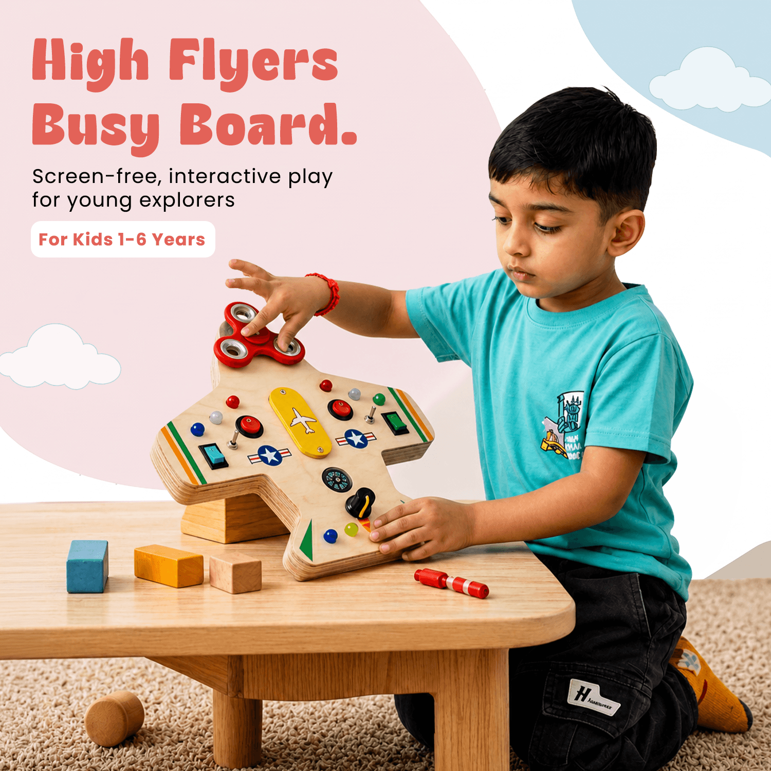 High-Flyer's Montessori Busy Board thumbnail 4