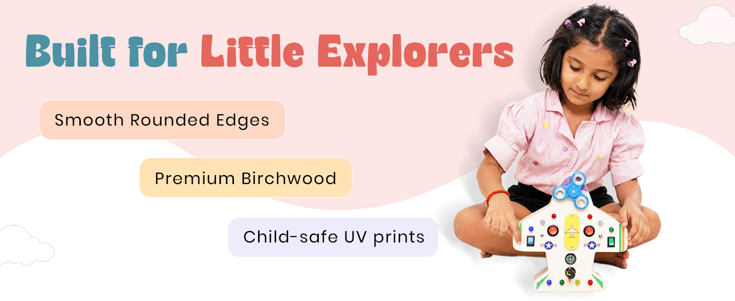 High-Flyer's Montessori Busy Board detail 4