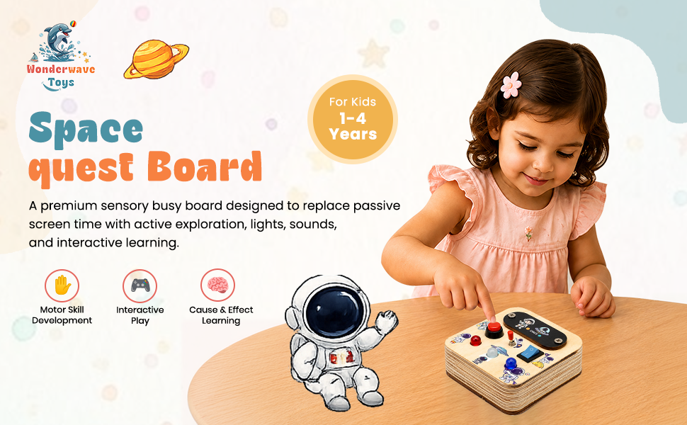 Space Small Busy Board detail 1